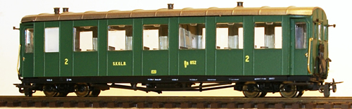 Ferro Train 700-652 - Austrian SKGLB Ba/s 656 2.Kl , green (ex MzB 1912)
